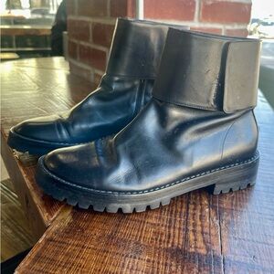 Ann Demeulemeester Women’s Ankle Length Leather boots